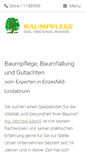 Mobile Screenshot of baumpflege.at