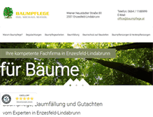 Tablet Screenshot of baumpflege.at